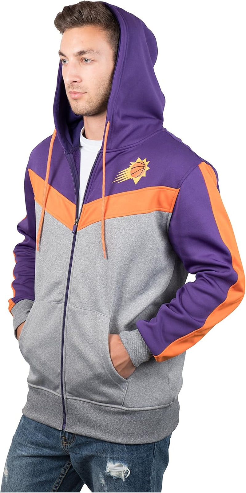 NBA Men'S Soft Fleece Full Zip Jacket Hoodie