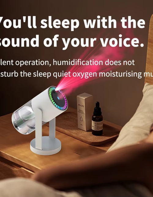 Load image into Gallery viewer, MistGlow 280ML Air Humidifier – Desktop Humidifier with Projector, Adjustable Light &amp; Auto Off for Home &amp; Office
