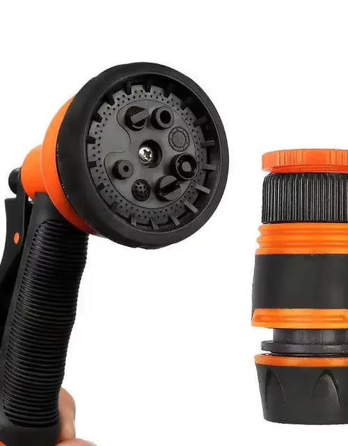 Load image into Gallery viewer, 10/20M Automatic Rewind Hose Reel with 7 Pattern Hose Nozzle Water Hose Reel Slow Return System for Car Garden
