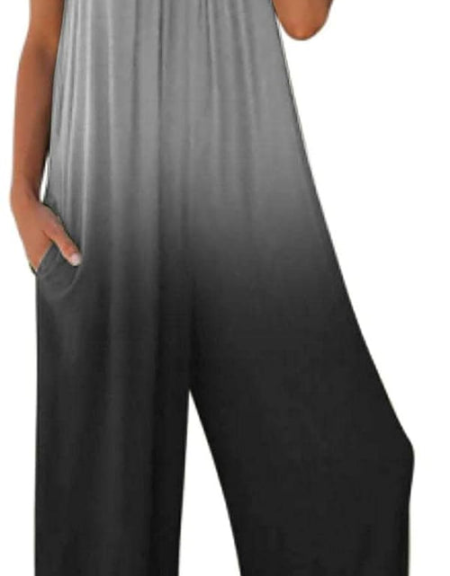 Load image into Gallery viewer, Womens Jumpsuit Gradient Rompers with Pockets Jumpsuits Casual Loosejumpers Long Pants Playsuit
