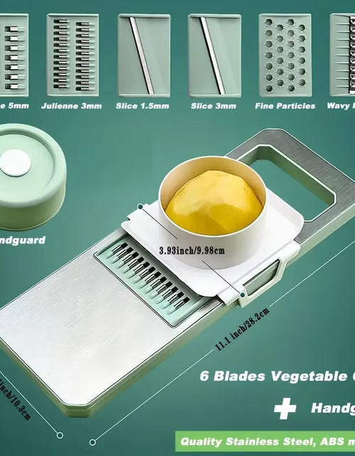 Load image into Gallery viewer, ChopMaster 6-in-1 Manual Vegetable Chopper – Ultimate Kitchen Slicer for Fast, Easy Prep  Description:
