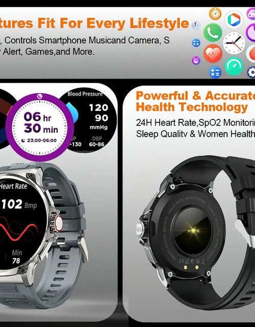 Load image into Gallery viewer, 1.85" Ultra HD Smartwatch GPS Bluetooth Call Health Monitoring Watch Gym Gift
