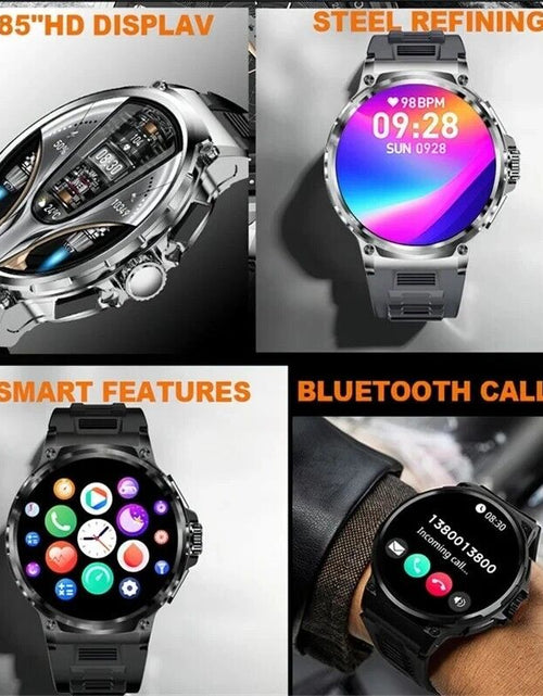 Load image into Gallery viewer, 1.85" Ultra HD Smartwatch GPS Bluetooth Call Health Monitoring Watch Gym Gift
