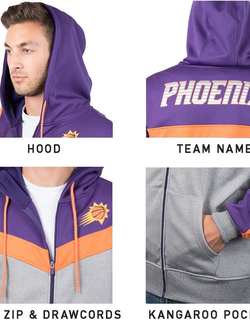 Load image into Gallery viewer, NBA Men'S Soft Fleece Full Zip Jacket Hoodie
