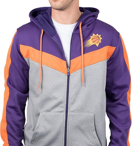NBA Men'S Soft Fleece Full Zip Jacket Hoodie